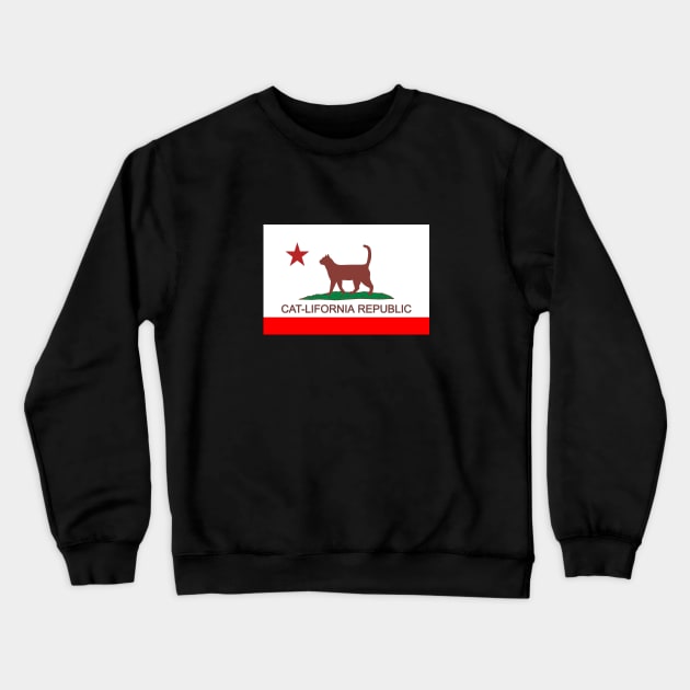 CAT lifornia flag Crewneck Sweatshirt by G4M3RS